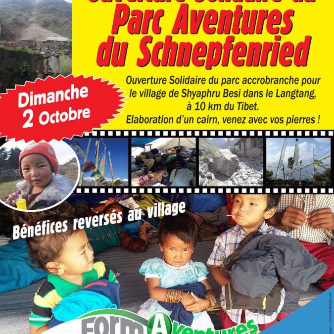 AFFICHE PARC NEPAL 2016 675X675 | Form aventures On s’accroche pour le Népal Cernay