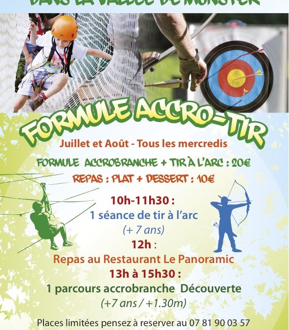 TRVX ACCRO TIR FLY 10 15 RECTO LEPANORAMIC 2018 591X675 | Form aventures ACCRO TIR : tous les mercredis juillet et août Cernay