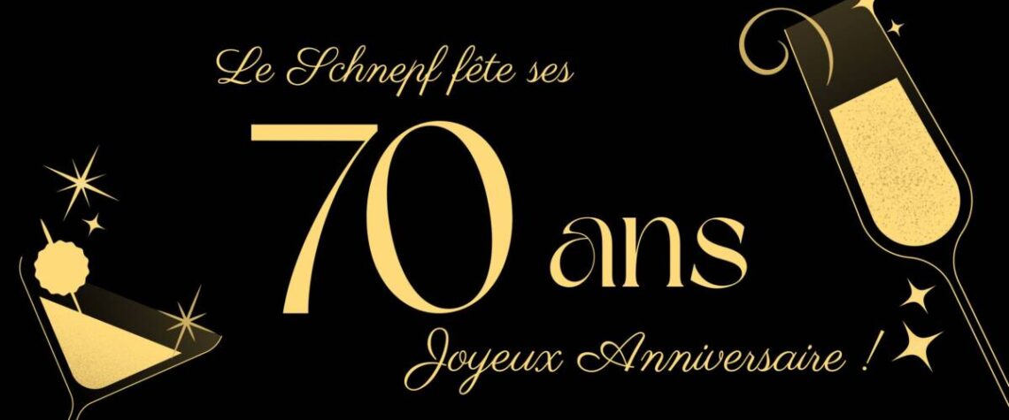 70 ANS LOGO 1140X475 | Form aventures Le Schnepf fête ses 70 ans ! Wittelsheim