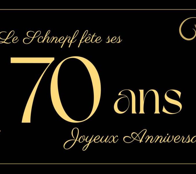 70 ANS LOGO 675X600 | Form aventures Le Schnepf fête ses 70 ans ! Wittelsheim