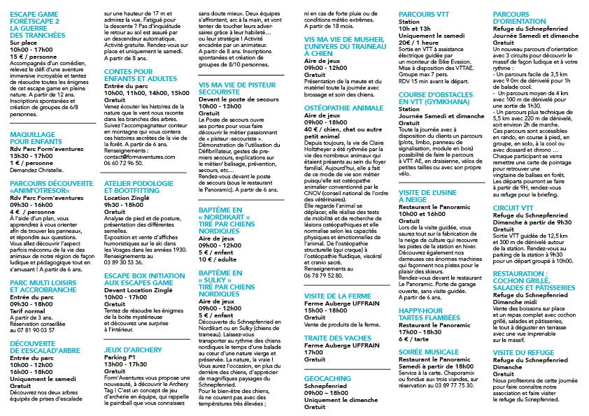 PROGRAMME | Form aventures Portes Ouvertes 10 +11 juin 2023 Cernay 0